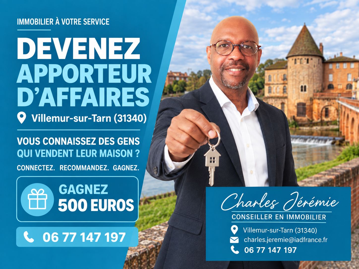 Programme apporteur d'affaires de Charles Jérémie à Villemur-sur-Tarn